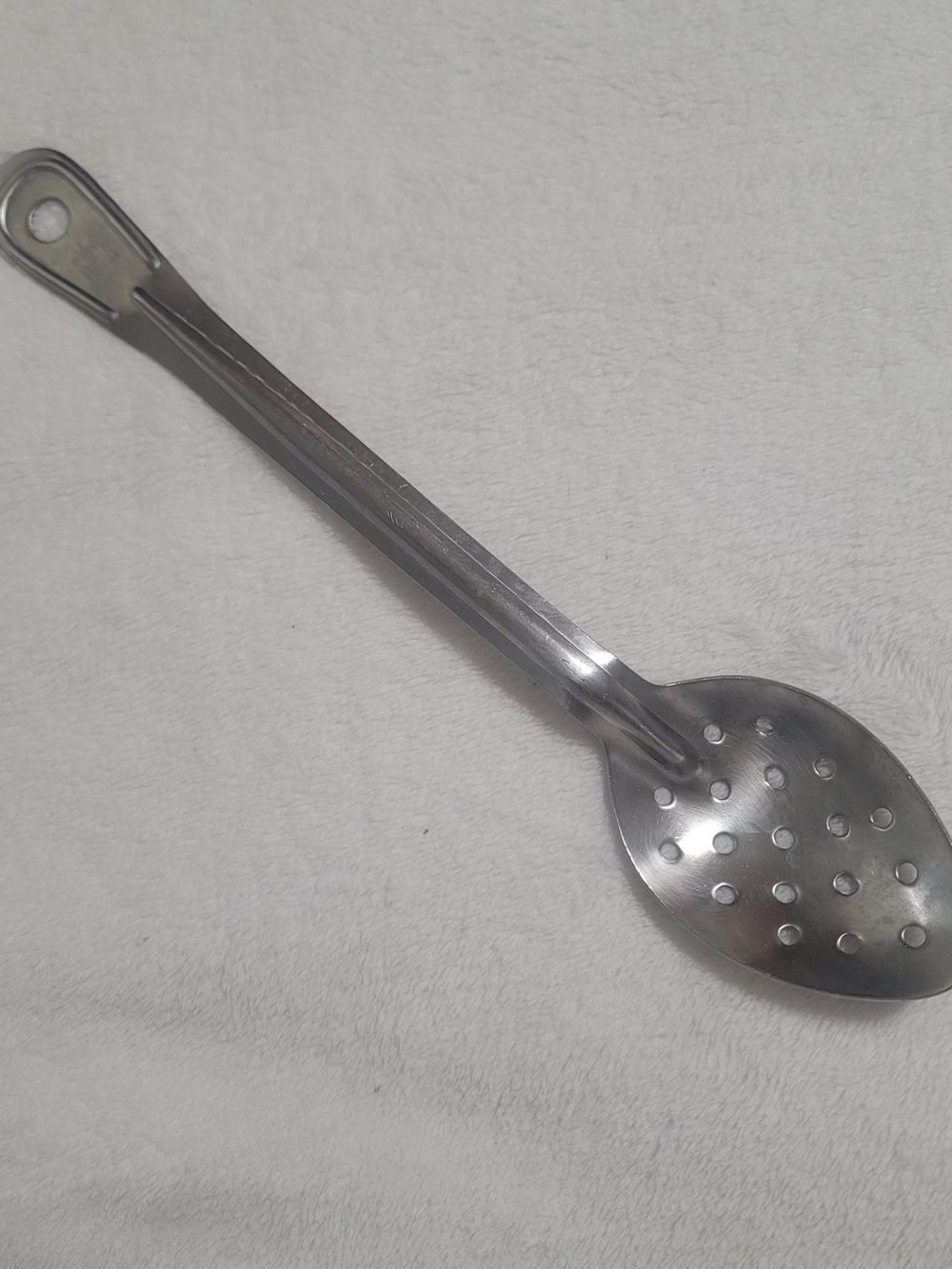 Vintage Large Steel Bloomfield Cooking Slotted Spoon Japan Great Usable Rare Htf